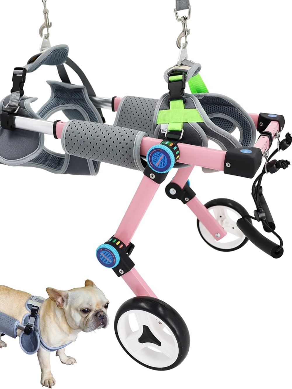 Dog Wheelchair,Fordable Dog/Cat Wheelchair for Back Legs,Assist Small Pets